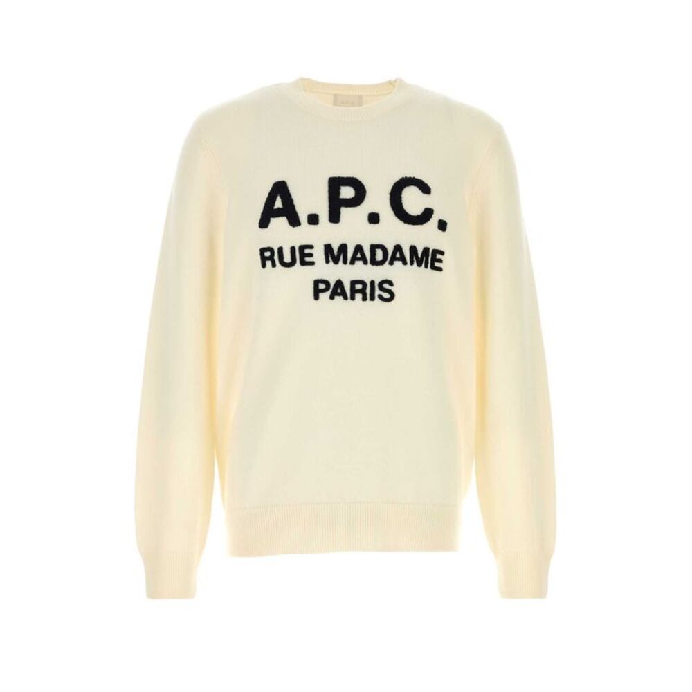 A.P.C. Men Cream Wool Maurice Sweater